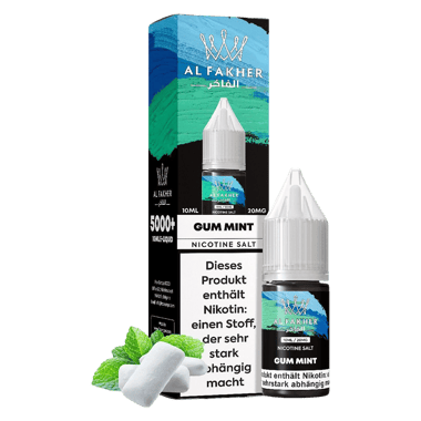 Al Fakher Liquid 10ml - Gum Mint 20mg